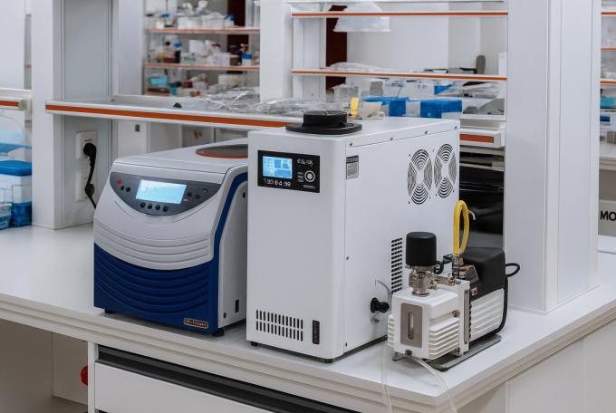 Equipamento de laboratório concentrador centrífugo a vácuo