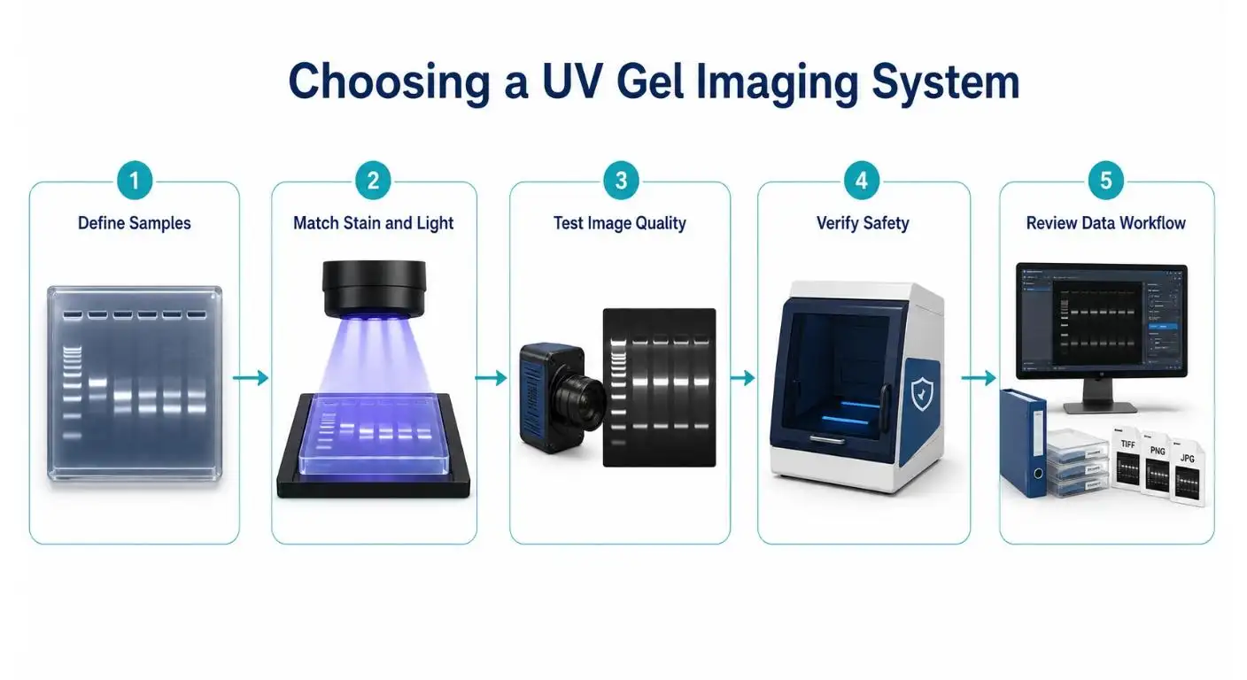 Sistema de Imagem com Gel UV